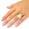 10k Yellow Gold 23.2mm Floral Burst Ring - 3 of 4
