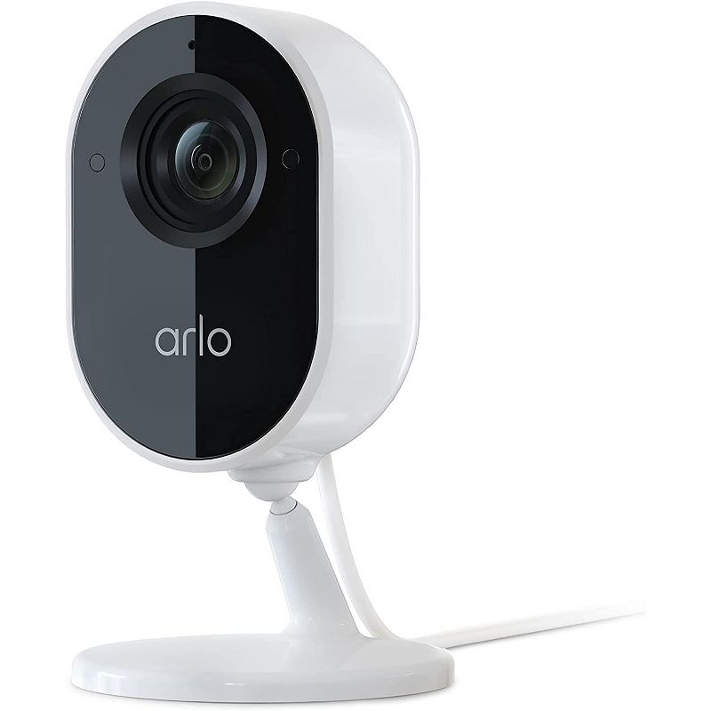Arlo VMC2040-100NAR Essential 1080p Night Vision, 2 Way Audio Wired Indoor Camera, White - Refurbished, 1 of 9