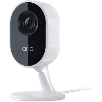 Arlo VMC2040-100NAR Essential 1080p Night Vision, 2 Way Audio Wired Indoor Camera, White - Certified Refurbished