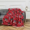Comfort Ultra-Plush Flannel Blanket Christmas Plaid Christmas Tree. - 3 of 4