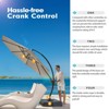 Lausaint Home 11' Deluxe Cantilever Umbrella - 3 of 4