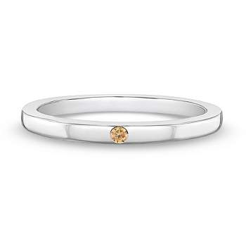 Girl's Thin CZ Band Sterling Silver Ring - In Season Jewelry