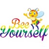 Adult Design By Humans Bee Yourself Rainbow Pride By AmusingDesignCo Tank Top - 2 of 2