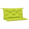 vidaXL Garden Bench Cushions 2 pcs Bright Green 39.4"x19.7"x2.8" Oxford Fabric - 2 of 4