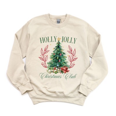 Simply Sage Market Women's Graphic Sweatshirt Holly Jolly Christmas Club