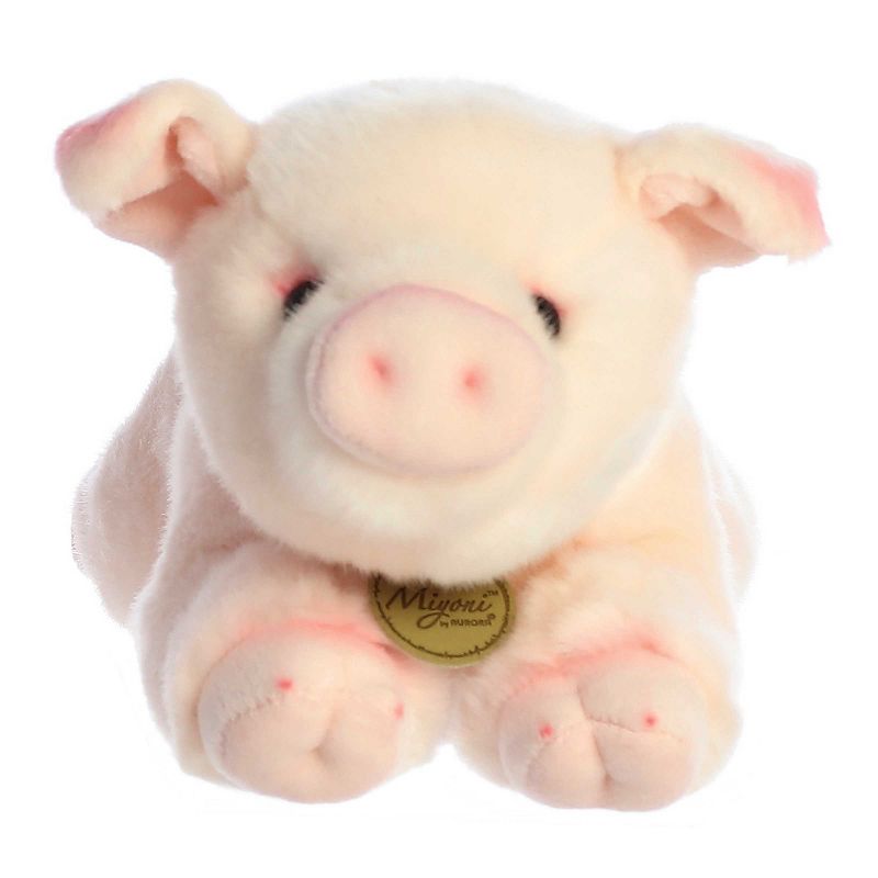 Aurora Miyoni 11" Pig Stuffed Pink Animal, 2 of 5