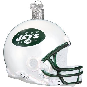 Old World Christmas Blown Glass Ornament for Christmas Tree, New York Jets Helmet - 1 of 3
