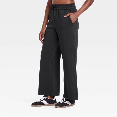 Women s Airy Sleek High rise Wide Leg Sweatpants All In Motion Target