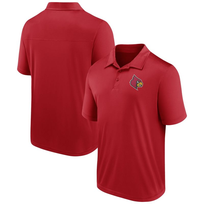 NCAA Louisville Cardinals Men&#39;s Chase Polo T-Shirt, 1 of 4