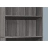 Bookshelf, Bookcase, 6 Tier, 72"h, Office, Bedroom, Grey Laminate, Transitional - 3 of 4