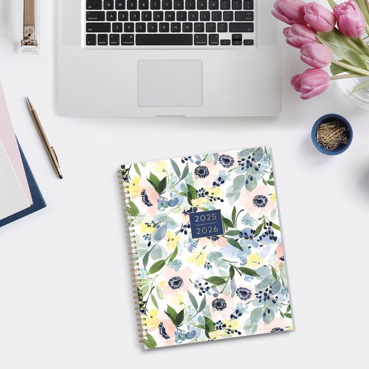 Blue Sky 8.5&#34;x11&#34; Yao Cheng 2025-2026 Weekly/Monthly Wirebound Planner Clear Cover Anemones Multi, 2 of 13