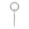 Black Bow Jewelry 14k White Gold Ella Collection Small Fancy Script Initial Pendant A-W - 2 of 4