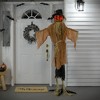 Northlight Animated Jack-O'-Lantern Scarecrow Halloween Decoration - 6' - image 2 of 4