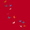 Men's Design By Humans Flying Paper Cranes Birds By Magnussons T-Shirt - 2 of 4