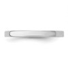 Black Bow Jewelry 2mm Rhodium Plated Sterling Silver Light Flat Comfort Fit Band - 3 of 4