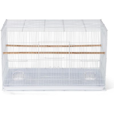 Prevue Pet Products Flight Cage Metal Steel Bird Crate, White
