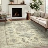 ABYNOW 8x10 Machine Washable Area Rug – Modern Abstract Soft Low-Pile Carpet with Non-Slip Backing for Living Room & Bedroom - 2 of 4