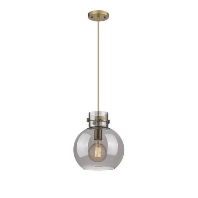 Newton Sphere - 1 Light Pendant In Industrial Style-11.13 Inches Tall and 10 Inches Wide