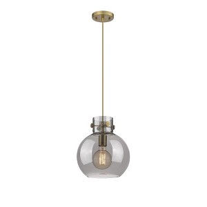 Newton Sphere - 1 Light Pendant In Industrial Style-11.13 Inches Tall and 10 Inches Wide - 1 of 1