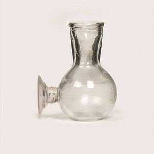 3" Floral Illusion Vase Clear - Ultimate Innovations: Glass Tabletop Decorative Sculpture, Indoor Use - 1 of 4