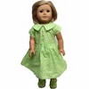 Doll Clothes Superstore Handmade Lime Green Dress Set Size 8 Girls & 18-Inch Doll Matching Outfits - 4 of 4