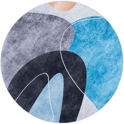 dark grey/turquoise