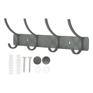 Unique Bargains Wall Mount Coat Rack with Hooks Used for Hanging Hat Towel Bathrooms - 1 of 4