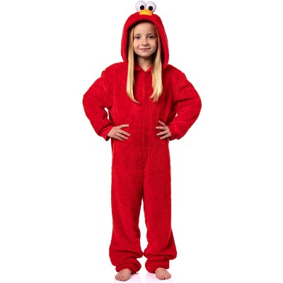 Sesame Street Character Union Suit Hooded 1 PC Pajama