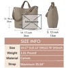 Women Large Canvas Tote Handbags Casual Shoulder Work Bag Crossbody Top Handle Bag Cross-body Handbags (Gray) - 2 of 4