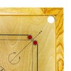 Amber Sports Carrom Board 32x32" – Mango wood frame, sealed pockets, smooth surface, striker, coins & Bori powder. Water-resistant matte finish. - 2 of 4