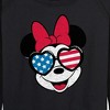 Women's - Disney - Americana Lightweight French Terry Wide Neck Long Sleeve Graphic Shirt - 2 of 4