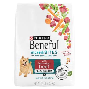 Purina Beneful IncrediBites with Real Beef Small Dog Adult Dry Dog Food - 14lbs