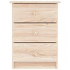 vidaXL Bedside Cabinet ALTA 16.1"x13.8"x21.7" Solid Wood Pine - 3 of 4