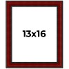 PosterPalooza | Weathered Red Picture Frame - UV Acrylic, Foam Board Backing, Hanging Hardware - 2 of 4