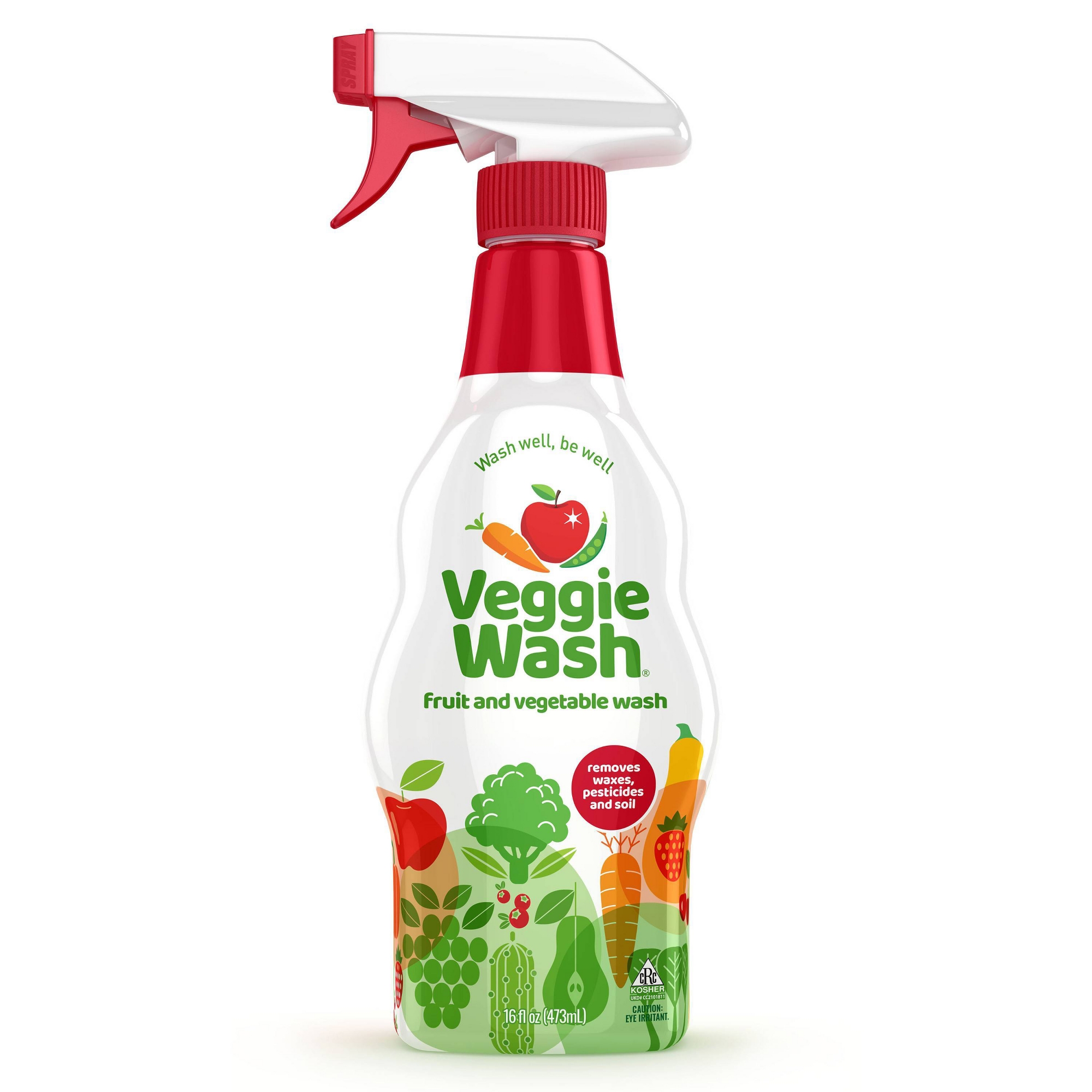 Veggie Wash Unscented Fruit & Vegetable Wash Produce Washes Liquid - 16oz/2ct