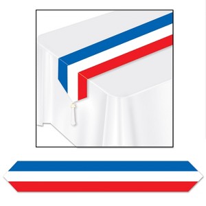 Beistle Printed Patriotic Table Runner, 11" x 6', (3/Pkg) Multicolored - 1 of 1