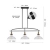 VYNXARIA Industrial 3-Light Pendant Chandelier ¨C Adjustable Modern Farmhouse Lighting (Bulb Not Included) - 4 of 4