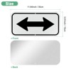 Unique Bargains Aluminum Reflective Outdoor Directional Arrow Sign 1 Pc - 3 of 4