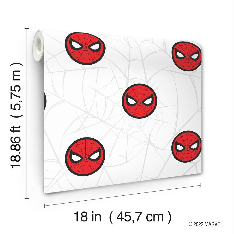 Spider-Man Icon Peel And Stick Kids&#39; Wallpaper - RoomMates, 2 of 9