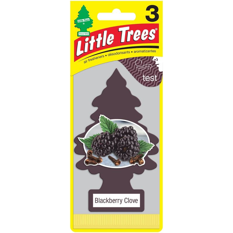 Little Trees 3pk Blackberry Clove Air Freshener, 1 of 5