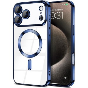 Entronix [Magnetic] Case Compatible with iPhone 17 Pro Max - [Clear Back] Luxury Glossy Cover - 1 of 4
