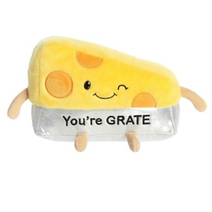 Aurora Medium You're Grate JUST SAYIN' Witty Stuffed Animal Yellow 9.5" - 1 of 4