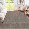 Washable Modern Solid Textured Rug Non Slip Low Pile Rug Soft Contemporary Throw Floor Cover Foldable Indoor Carpet for Living Room Bedroom - 3 of 4
