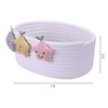 Unique Bargains Handcrafted Odorless Cotton Rope Star Decor Storage Basket - 2 of 4