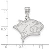 Black Bow Jewelry 10k White Gold New Hampshire Wildcats NCAA Large Pendant - 2 of 3