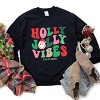 Simply Sage Market S.W.Smiley Holly Jolly Vibes Smile Sweatshirt - 3 of 4