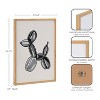 Kate & Laurel All Things Decor 12"x16" Gallery Black Bubble Balloon Dog Animal Print by The Creative Bunch Studio Natural - 3 of 4
