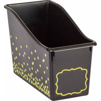 Teacher Created Resources Black Confetti Plastic Book Bin (Pack of 6)