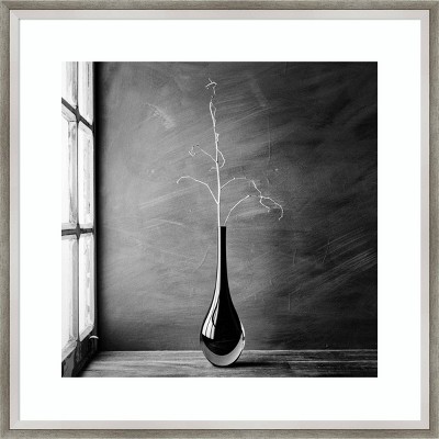 19" x 19" Hard days by Luiz Laercio Framed Wall Art Print - Amanti Art