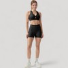 Anna-Kaci Active Women's Twist Front Sports Bra with Keyhole Cutout and Wide Shoulder Straps - 4 of 4